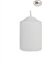 Scented Votive Candles - 15 Hour Burn Time - Candles for All Decorations - for Wedding, Birthday, Holiday & Home Decoration - Made in The USA, Box of 20, White Jasmine