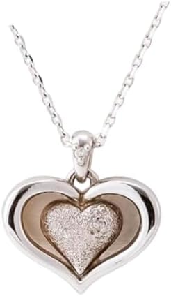 Remains Ash Pendant Open Sterling Silver with diamond