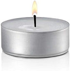 Unscented Tea Lights Candles White, Smokeless, Dripless & Long Lasting Paraffin Small Votive Mini Tealight Candle for Home, Pool, Shabbat, Weddings & Emergencies (10-Pack)