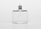 Firefly Fuels Refillable Glass Oil Candle - 2 oz Liquid Candle for Indoor Use, Outdoor Events, Emergency Lighting - Clean Burning with Wick and Holder Included. Use with Liquid Paraffin or Lamp Oil