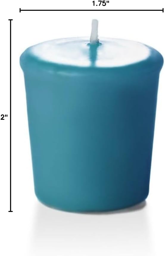 yummi Case of 54 15hr Turquoise Votive Candles
