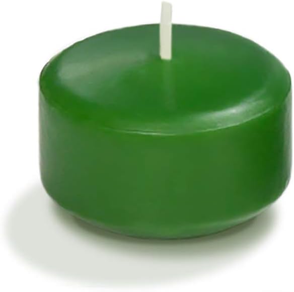 yummi Case of 120 1.75" Hunter Green Floating Candles