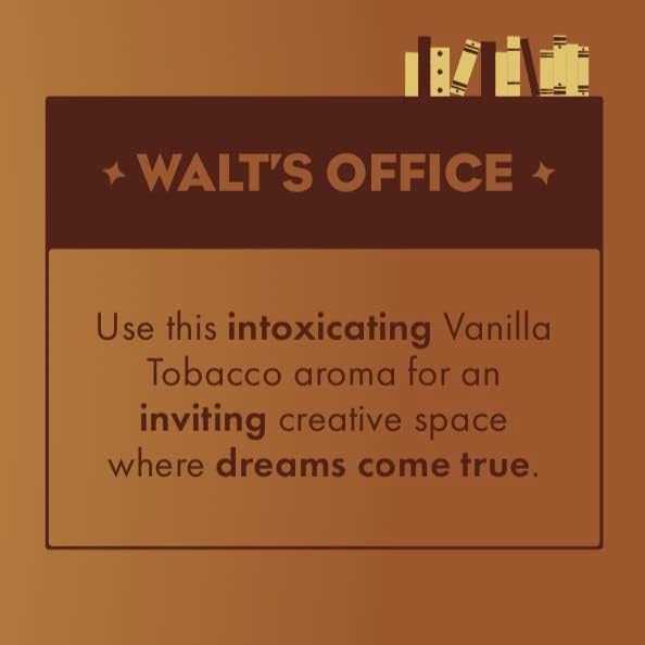 Walt's Office Room Spray (4 oz.) - Air Freshener, Area Deodorizer - Fragrant Pipe Tabacco with hints of Vanilla - Inspired by The Warm Atmosphere of Walts' Office