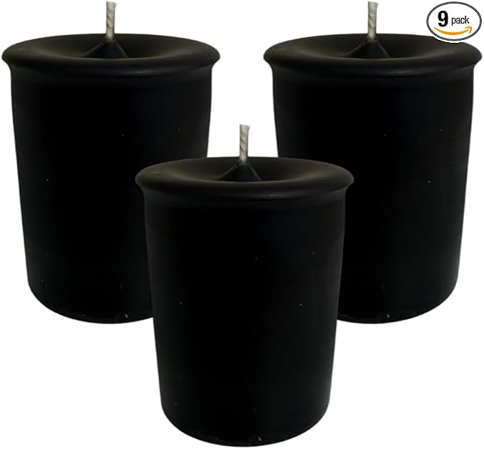 Mister Candle - Tranquil Harmony Collection, Handmade Frankincense & Myrrh Scented Votive Candles Set of 9 Bulk, Aromatherapy Candles with Soy Wax and Essential Oils, Made in USA, (Frankincense)