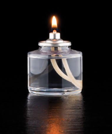 D'light Online HD26 Disposable 26 Hours Liquid Candles, Clear Plastic Disposable Fuel Cells for Wedding Table Top Lights, Restaurant Tables and Emergency Candles- (26 Hours, Set of 60)