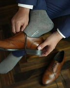 FALKE Men's No. 9 Egyptian Cotton Luxury Dress Socks, 1 Pair
