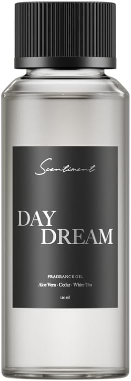 Diffuser Oil - Day Dream | Inspired by Westin® Hotel White Tea Scent | Aromatherapy Home Fragrance| Luxurious Scent with Notes of Aloe Vera, Cedar, White Tea (120 mL)