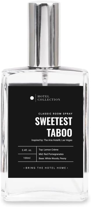 Hotel Collection - Sweetest Taboo - Essential Oil Room Spray - Luxury Hotel Inspired Aromatherapy - Decadent Citrus, Berries, & Floral Peony - Hypoallergenic - Air Freshener Spray - 100mL/3.5 FL Oz