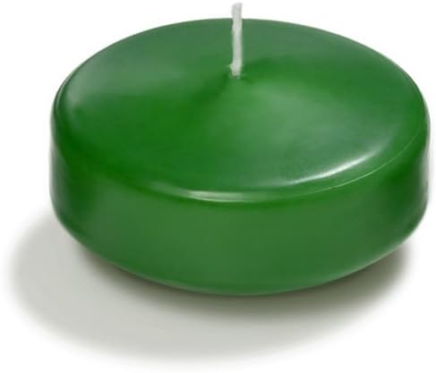 yummi Case of 18 3" Hunter Green Floating Candles