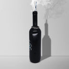Sermo Glass Smoking Bottle Incense Holder Burner (Mandala Cosmic - Black)