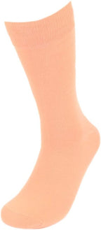 Feraricci Solid Color Casual Dress Socks for Men - Colorful & Comfortable Crew Socks