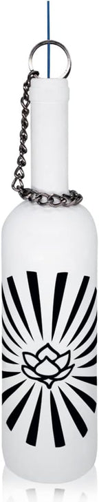 Sermo Glass Bottle Incense Holder Burner (Lotus (Rising) - White)