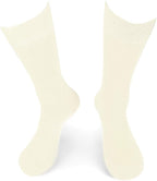 Feraricci Solid Color Casual Dress Socks for Men - Colorful & Comfortable Crew Socks