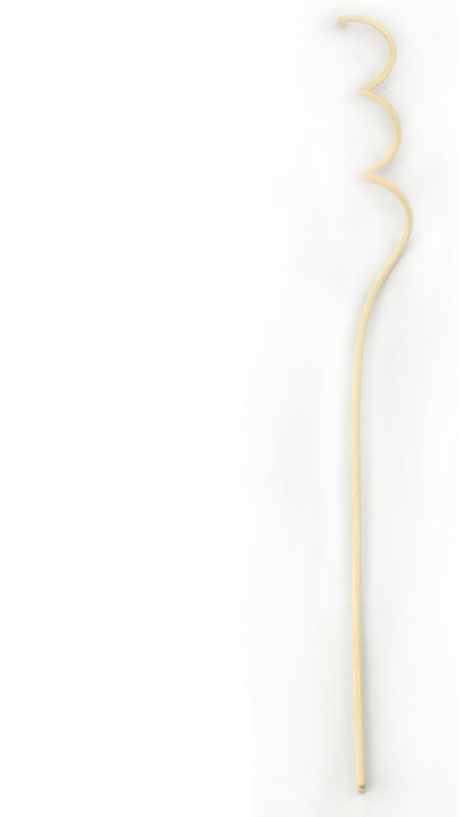 Wavy Spiry Natural Rattan Reed Fragrance Diffuser Replacement Refill Sticks 20 Pieces(12.5" Wavy, Natural Color)