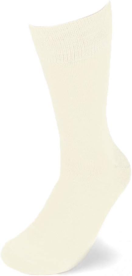 Feraricci Solid Color Casual Dress Socks for Men - Colorful & Comfortable Crew Socks