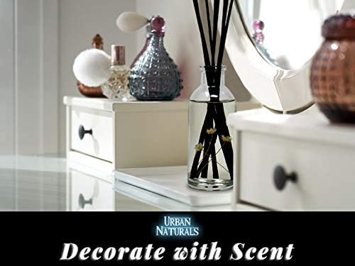 Urban Naturals Tobacco Vanilla Reed Diffuser Refill Set | Includes a Free Set of Reed Sticks! 4 oz | Great Gift Idea Home Fragrance Lovers!
