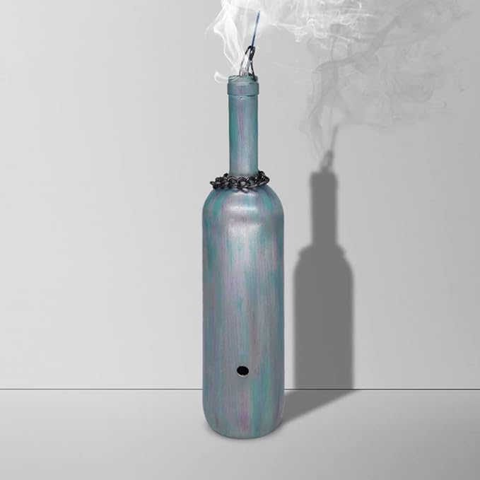 Sermo Glass Smoking Bottle Incense Holder Burner (Opally)