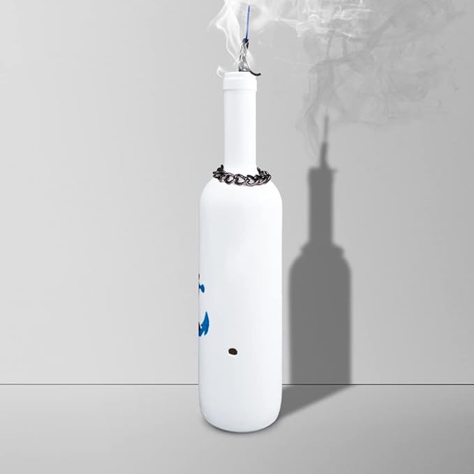 Sermo Marine Series Glass Smoking Bottle Incense Holder Burner (Anchor)