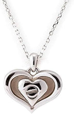 Remains Ash Pendant Open Sterling Silver with diamond