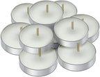 10 Pack Tea Candles Wedding Party and Home Decoration Votive Parties Tealight Small Wishing Bulk with 1.5-2 Hours Extended Burn Time Mini for Birthday Emergency Family (White)