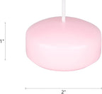 Mega Candles 12 pcs Unscented Pink Floating Candles, Hand Poured Wax Candle 2 Inch Diameter, Home Décor, Wedding Receptions, Centerpieces, Occasions, Events, Festivities, Meditations, Spas