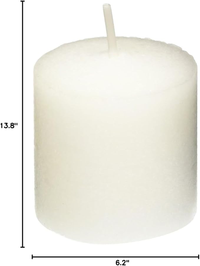 Yummi 10hr Unscented White Votive Candles -21 per Pack