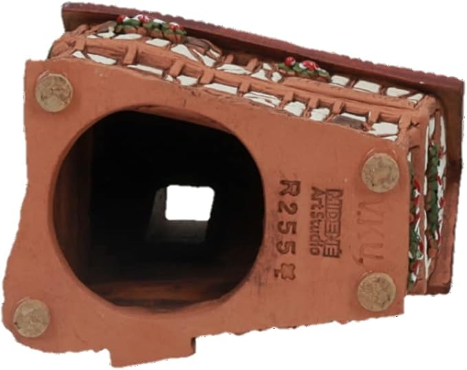 Ceramic Houses Collection - Handmade Miniature of Historic Winery in Bernkastel-Kues, Germany - Candle, Cone Incense Holder R255, Winter Edition