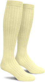 Knee High Solid Color Cotton Socks for Men Women and Youth