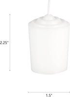 Mega Candles 12 pcs Unscented White Votive Candles, Hand Poured Wax Candle 15 Hours 1.5 Inch x 2.25 Inch, Home Décor, Wedding Receptions, Centerpieces, Occasions, Events, Festivities, Meditations