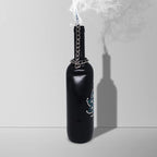 Sermo Glass Smoking Bottle Incense Holder Burner (Mandala Cosmic - Black)