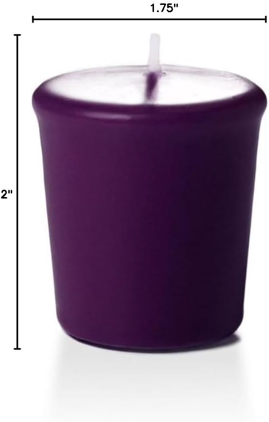 yummi Case of 54 15hr Dark Purple Votive Candles