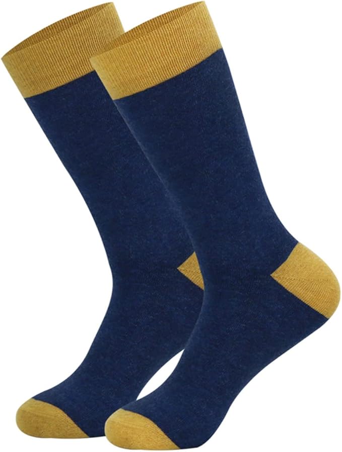HHX YONLEE Dress Socks 5/6/10 Pairs Crew Argyle Colorful Cotton Novelty Casual Happy Fun