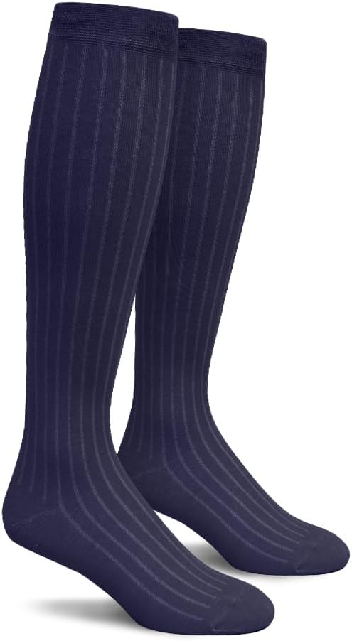 Knee High Solid Color Cotton Socks for Men Women and Youth