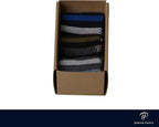 Pierre Henry Over the Calf Socks for Men (3 pairs) | Cotton Over the Calf Dress Socks | Long Socks Designed to Stay up 12+ hr