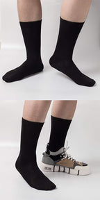 Sock Amazing Unisex Bamboo Rayon Socks Super Soft Black Crew Socks 8 Pack
