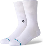 Stance Icon Classic Casual Crew Socks 3-Pack, Cotton Blend and Cushioning Arch Support