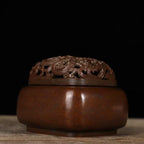 Brass Incense Burner Chinese Traditional Incense Burner Kit Zen Copper Incense Burner Office Home Yoga Room Sandalwood Burner Decoration Censer