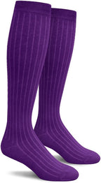 Knee High Solid Color Cotton Socks for Men Women and Youth