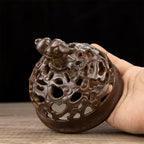 Incense Burner Chinese Incense Holder Brass Incense Burner Zen Copper Incense Burner Antique Style Home Office Fengshui Decor 8.3 * 5.5 * 7.9IN 9.3LB