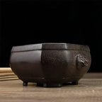 Incense Burner Chinese Incense Holder Brass Incense Burner Zen Copper Incense Burner Antique Style Home Office Fengshui Decor 7.7 * 6.5 * 3.5IN 5.5LB