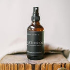 River Birch Luxury Linen and Room Spray - Leather Oud Home Signature Scent - Room Fragrance Spray - Fragrant Fresh Linen Air Freshener For Bedding - Handmade in Texas - 4 oz Glass Amber Bottle