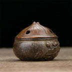 Incense Burner Chinese Incense Holder Brass Incense Burner Zen Copper Incense Burner Antique Style Home Office Fengshui Decor 2.6 * 2.6 * 2.2IN 0.6LB