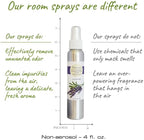Victoria's Lavender Room Spray - All Natural Home Fragrance, Pure Oil Air Freshener & Odor Eliminator, Relaxing Scent, Aromatherapy Household Essentials, Made in the USA, 2-Pack Lavender, 4 oz each