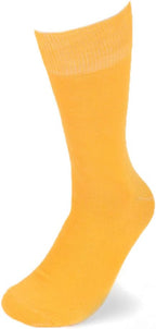 Feraricci Solid Color Casual Dress Socks for Men - Colorful & Comfortable Crew Socks