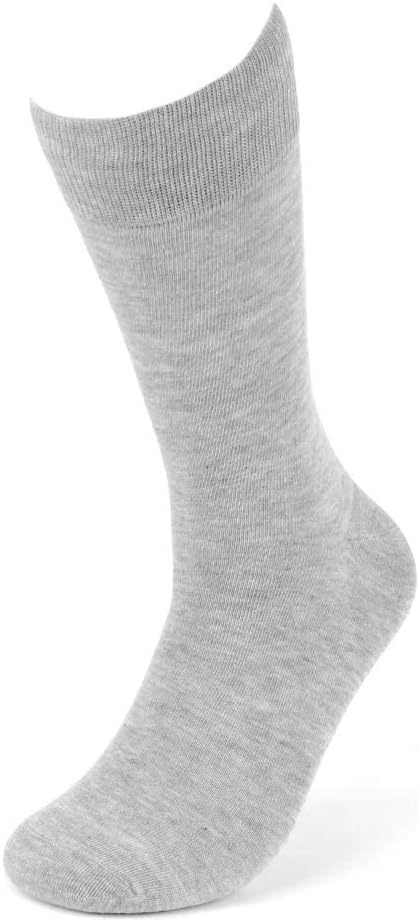Feraricci Solid Color Casual Dress Socks for Men - Colorful & Comfortable Crew Socks