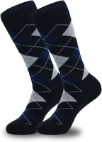 HHX YONLEE Dress Socks 5/6/10 Pairs Crew Argyle Colorful Cotton Novelty Casual Happy Fun