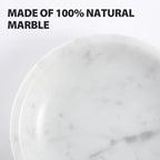 Koville Italian Carrara Marble Incense Holder, Upgraded 6" Incense Holders for Sticks, Sturdy Incense Burner Ash Catcher, Ideal for Meditation, Relaxing, Easy to Clean