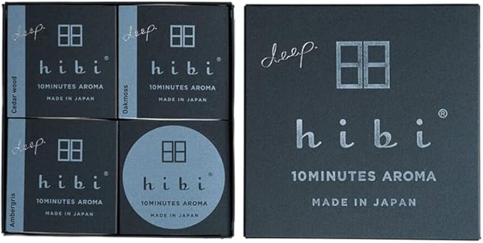 Hibi Gift Box 3 Assorted Deep Fragrances (Cedar Wood, Ambergris, Oakmoss)