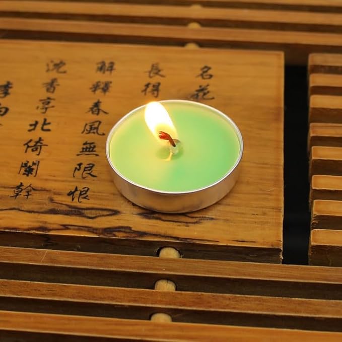 Tea Candles Wedding Party and Home Decoration Votive Parties Tealight Small Wishing Bulk 10 Pack with 1.5-2 Hours Extended Burn Time Mini for Birthday Halloween Emergency Family Gatherings(LVSE)