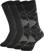 BISOUSOX Merino Wool Socks for Men, Thin Wool Socks Mens Black Dress Sock Crew Calf Long Tube Boot Size 9-12